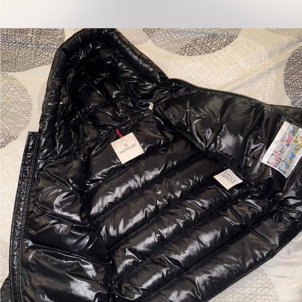 Moncler Shiny Black Down Jacket